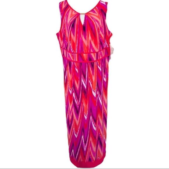 NWT Catherines Multi-Colored Maxi Dress Size 1X - Picture 11 of 11
